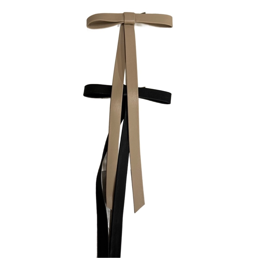 Beige and Black Hair Bows Target NWT